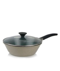 Sartén Wok #30 Stone Con Tapa  - Lock & Lock