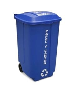 Tacho Recolector Megaforte 220 Con Ruedas Plástico-Rey (Bajo pedido)
