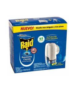 Repelente electrico 45 noches + repuesto liquido 33 ml. - Raid