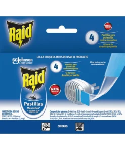 Repelente electrico + 4 Pastillas - Raid
