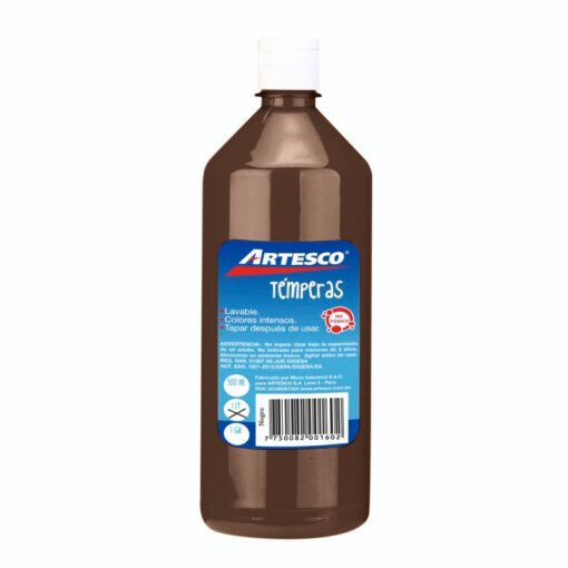 Témpera 1 Lt Marrón - Artesco