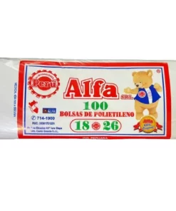 Bolsa 18x26 Blanco - Alfa
