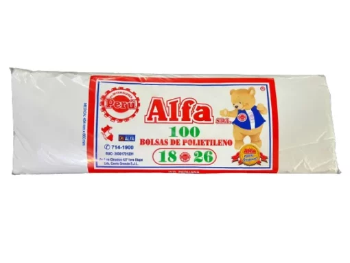 Bolsa 18x26 Blanco - Alfa