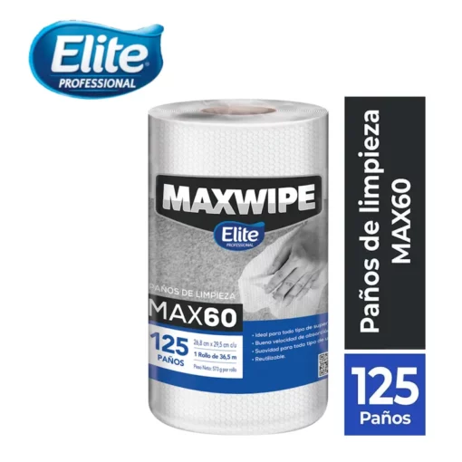 PAÑO MULTIUSO MAXWIPE N°60 - 125 HJS ELITE PROFESSIONAL