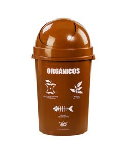 Papelera Cosmos 80 Marrón- Orgánicos (REY)