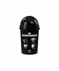 Papelera Cosmos 80 Negro - No Aprovechables (REY)