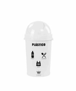 Papelera Cosmos 80 Blanco - Plástico (REY)