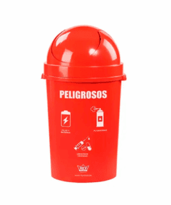 Papelera Cosmos 80 Rojo - Peligrosos (Rey)
