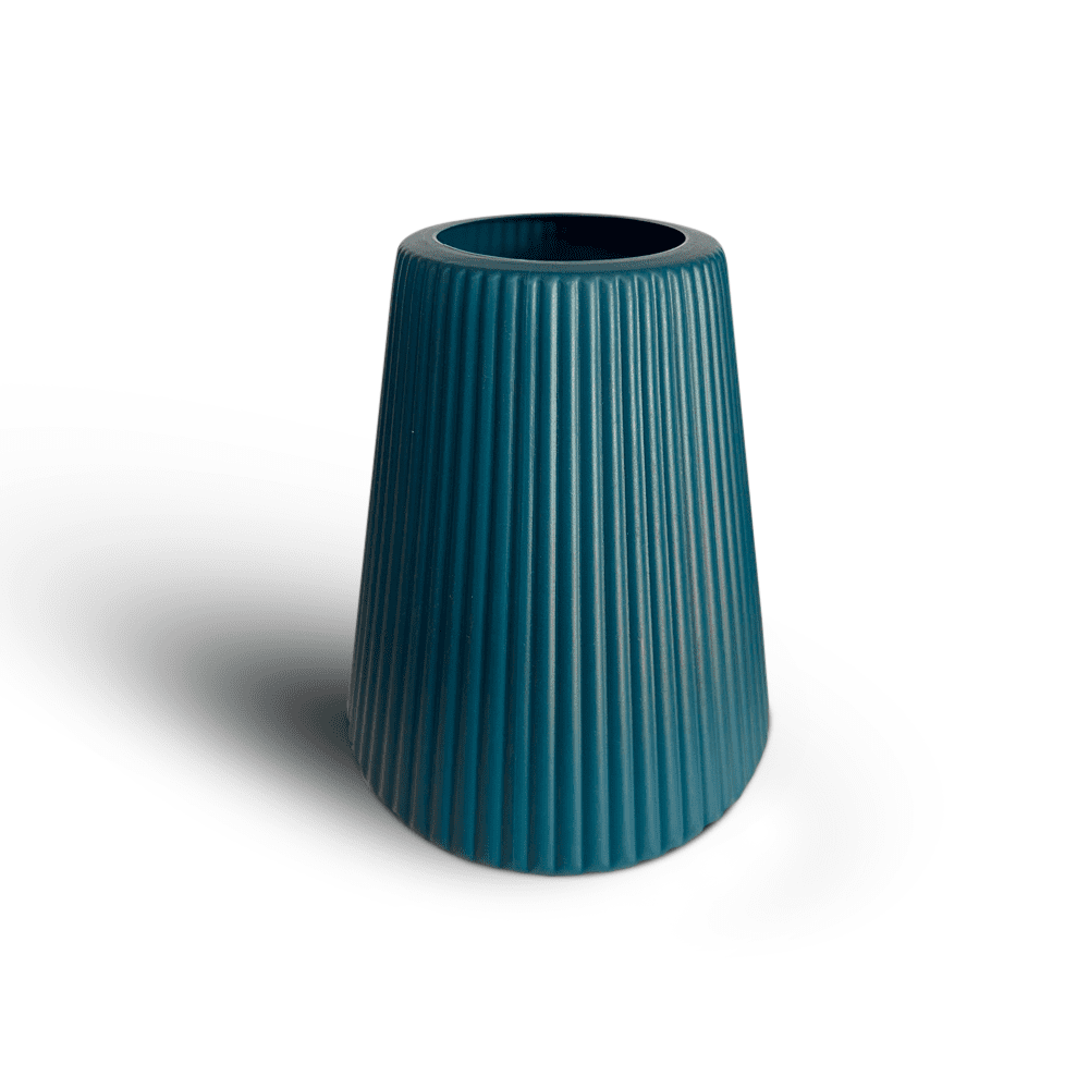 Florero bajo ancho lineas verticales - RTW