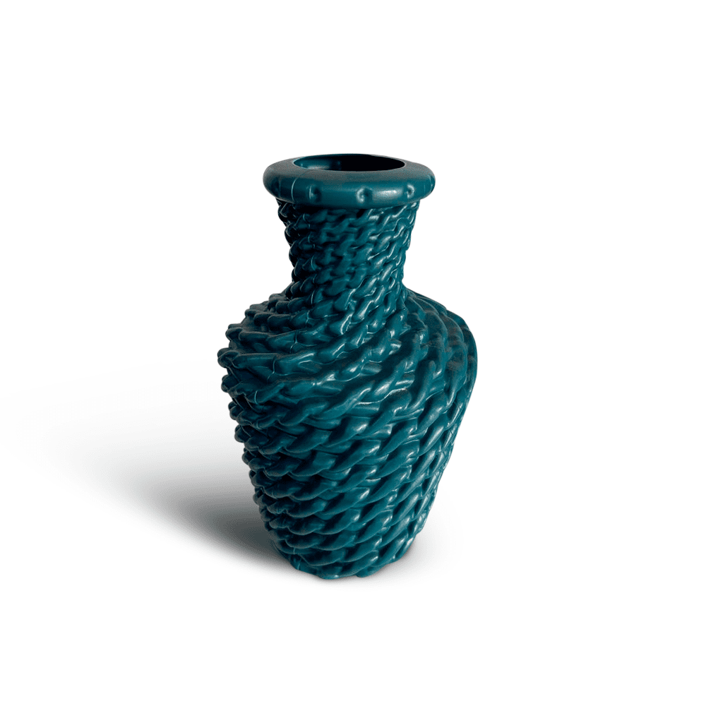 Florero diseño jarron tejido ratan - RTW