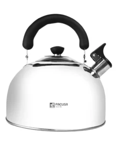 Tetera de acero con silbador 4 lt. Hogar - Facusa