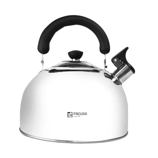 Tetera de acero con silbador 4 lt. Hogar - Facusa