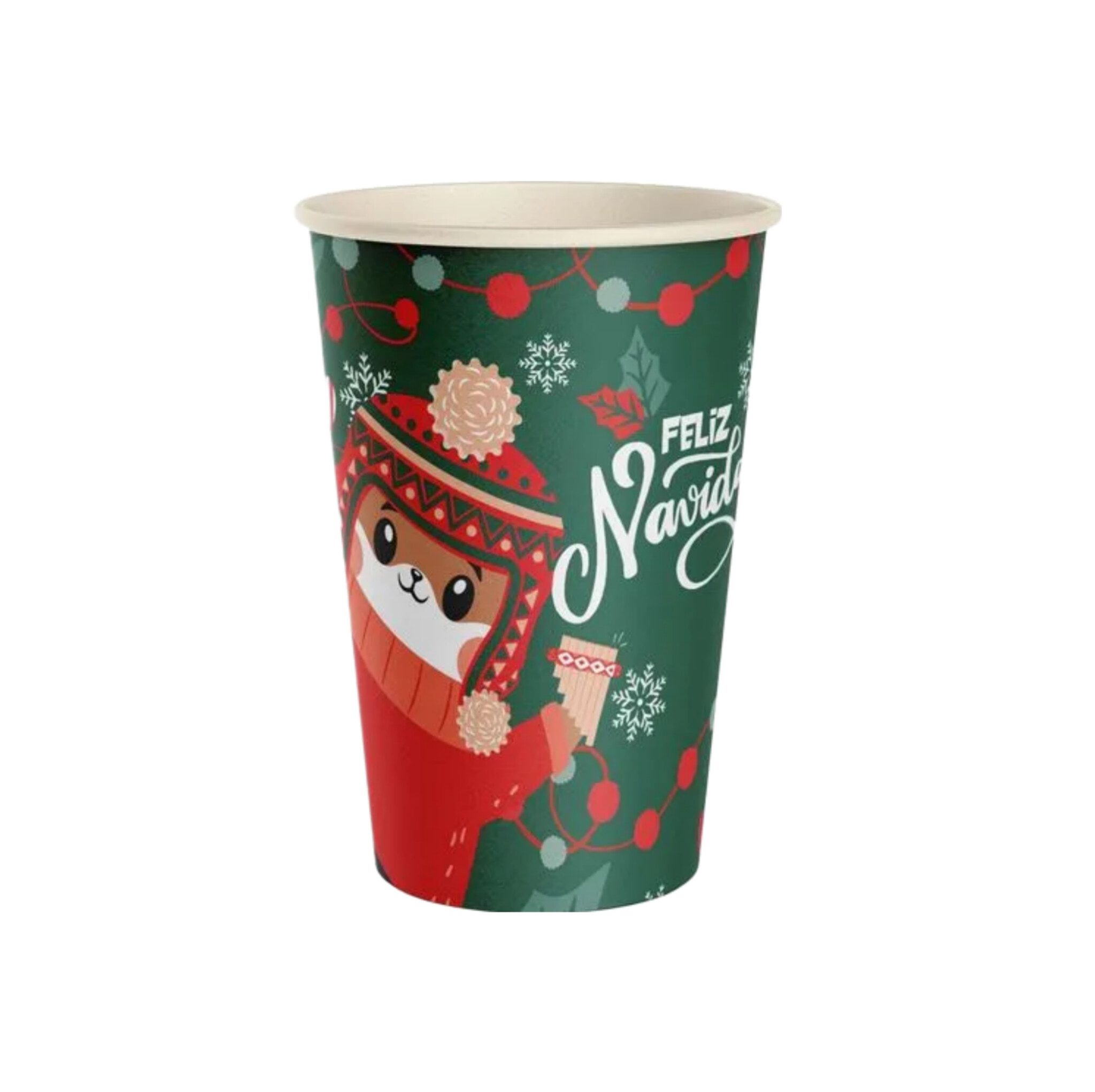 Vaso carton 7 oz. diseño navidad x25 und. - Pamolsa