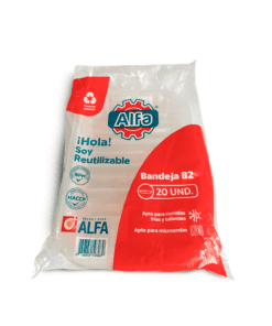 Bandeja B2 Transparente x20 (ALFA)