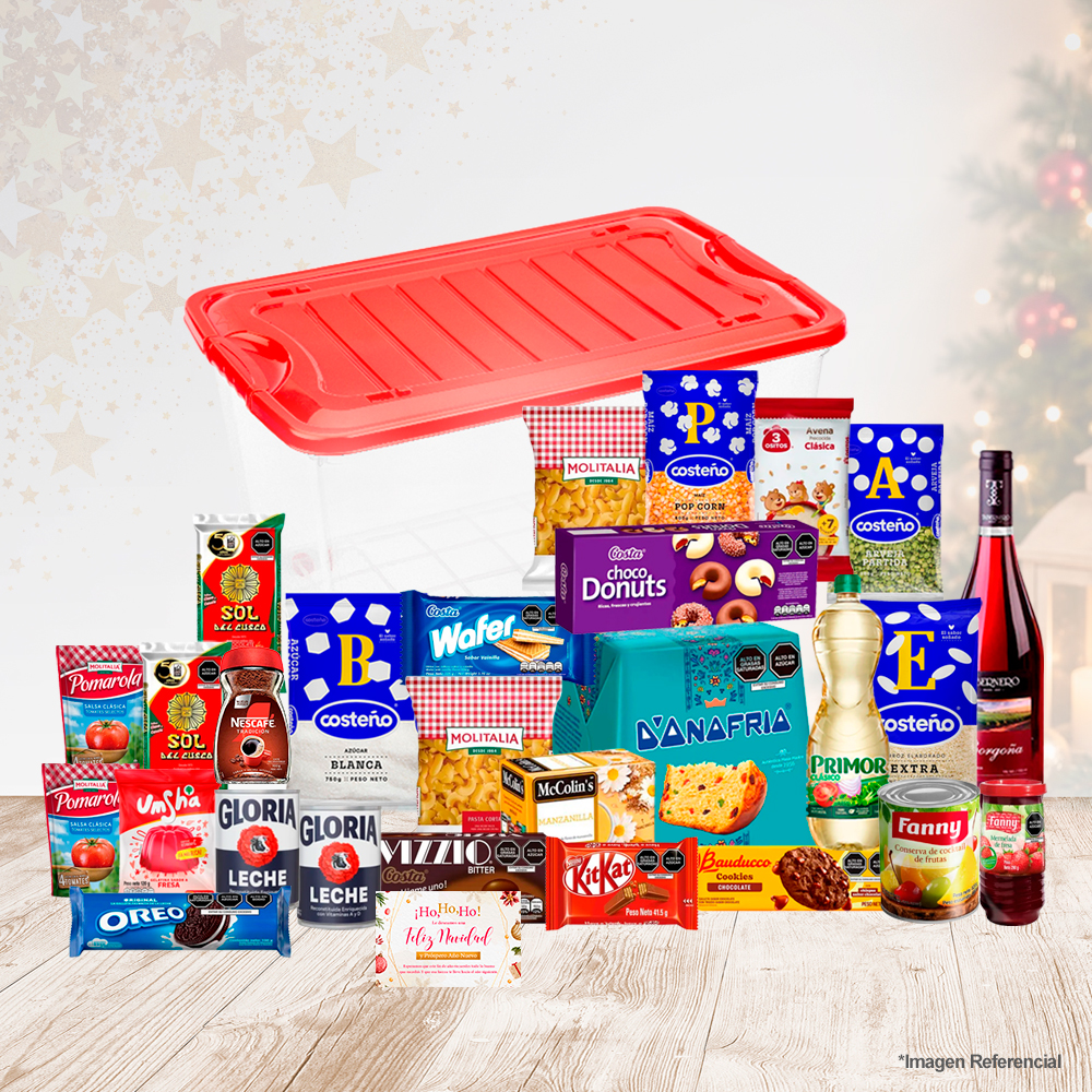 Canasta Navideña Papa Noel
