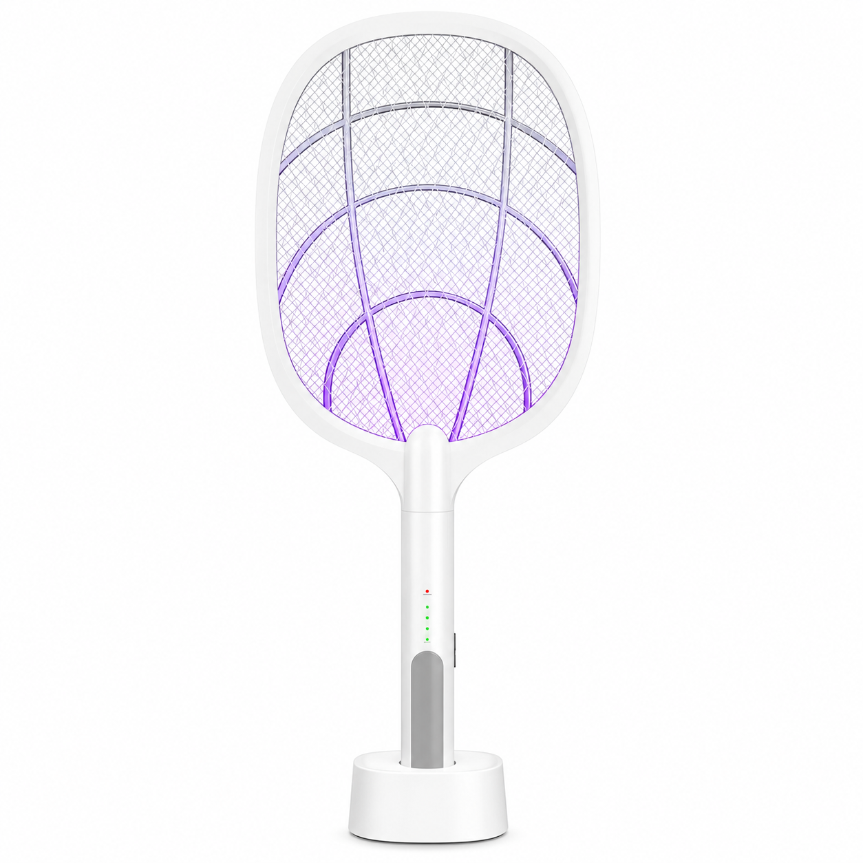 Raqueta electrica antizancudos luz led con parante - Beston
